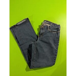 Eddie Bauer Womens Curvy Bootcut Leg Jeans Sz 10 Blue Mid Rise Denim Stretch